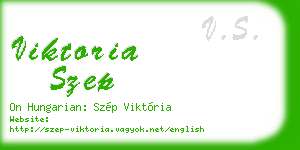 viktoria szep business card